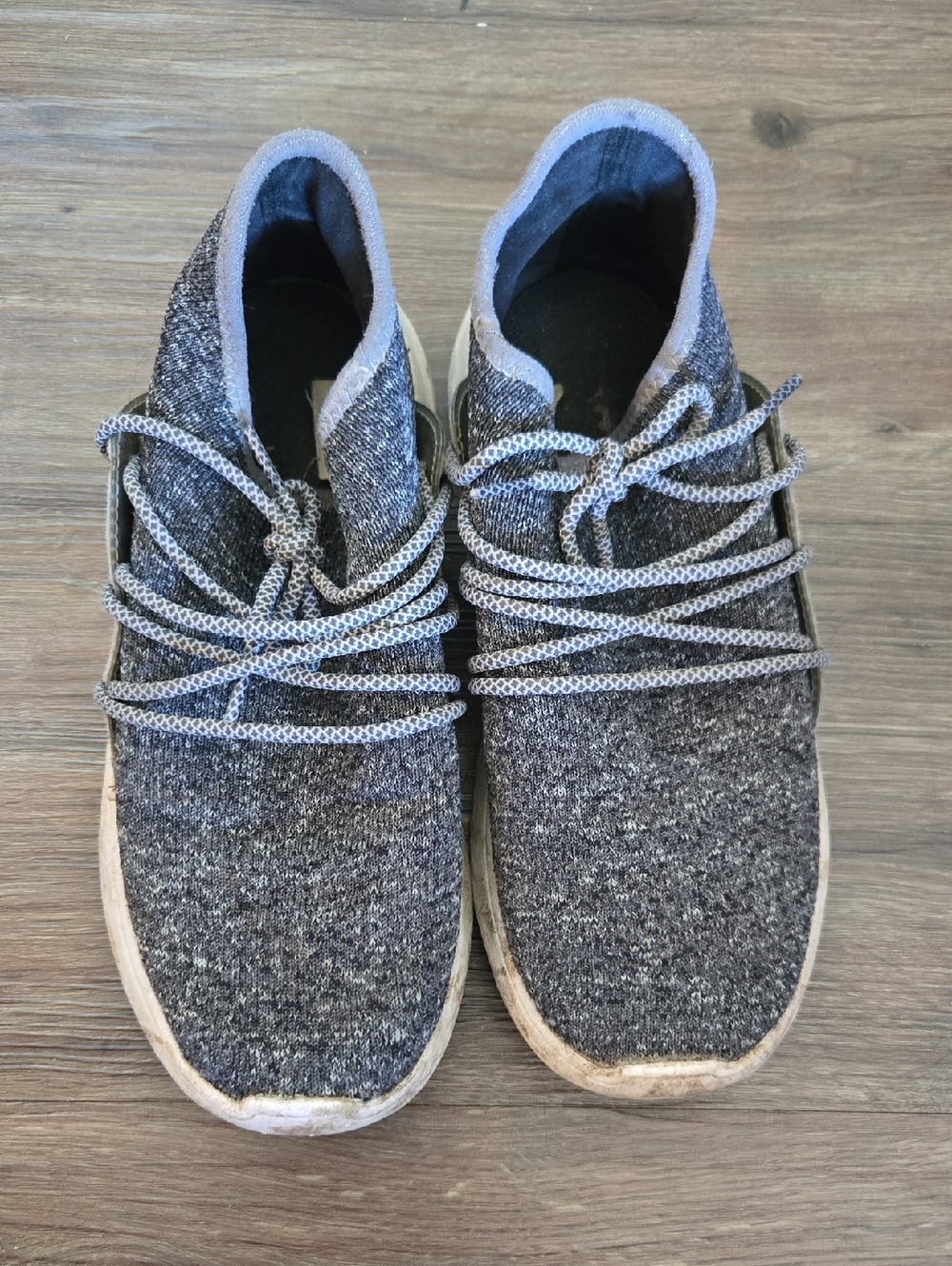 Casual Knit Slip-On Vessi Sneakers in Heather Gray